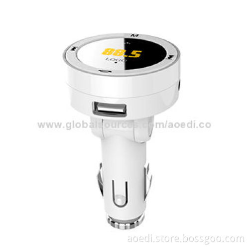 Hot Sell Car Bluetooth FM Transmitter, Supports Line-in, TF Card, U-disk and Car Charger